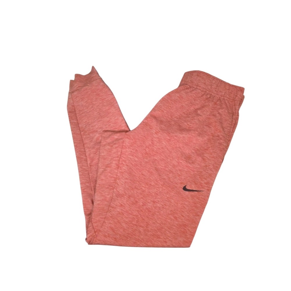 Nike Dri-FIT Womens M Jogger Pants Heather Orange Athletic Running Training